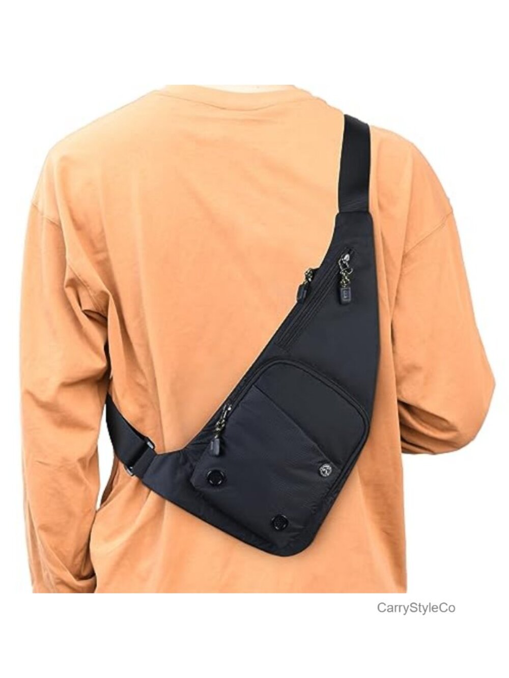 Water-Resistant Nylon Sling Bag Crossbody Chest Backpack Travel Hiking